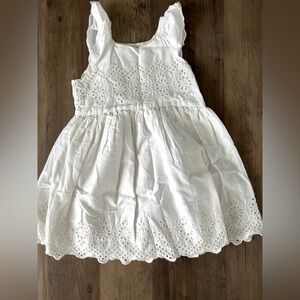 GAP White Sleeveless Sundress with Square Neck